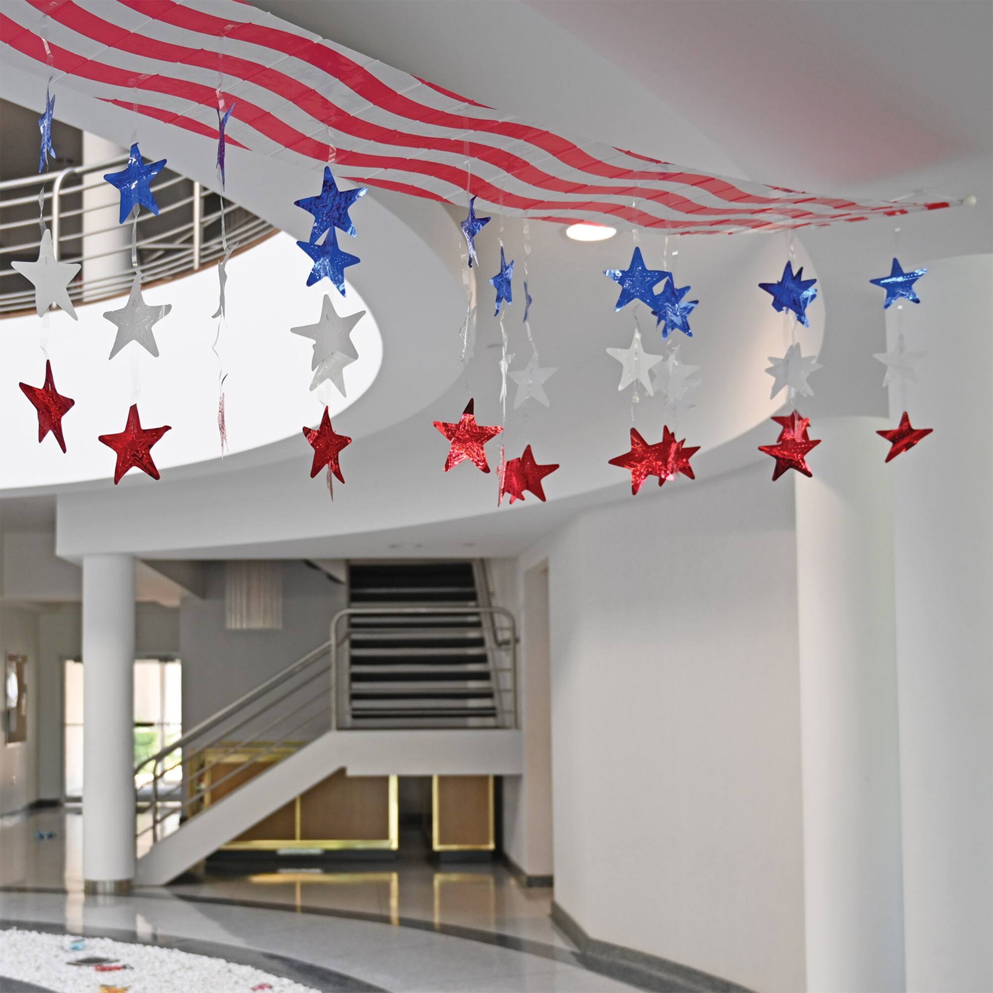 12" x 12ft. Stars & Stripes Ceiling Decor